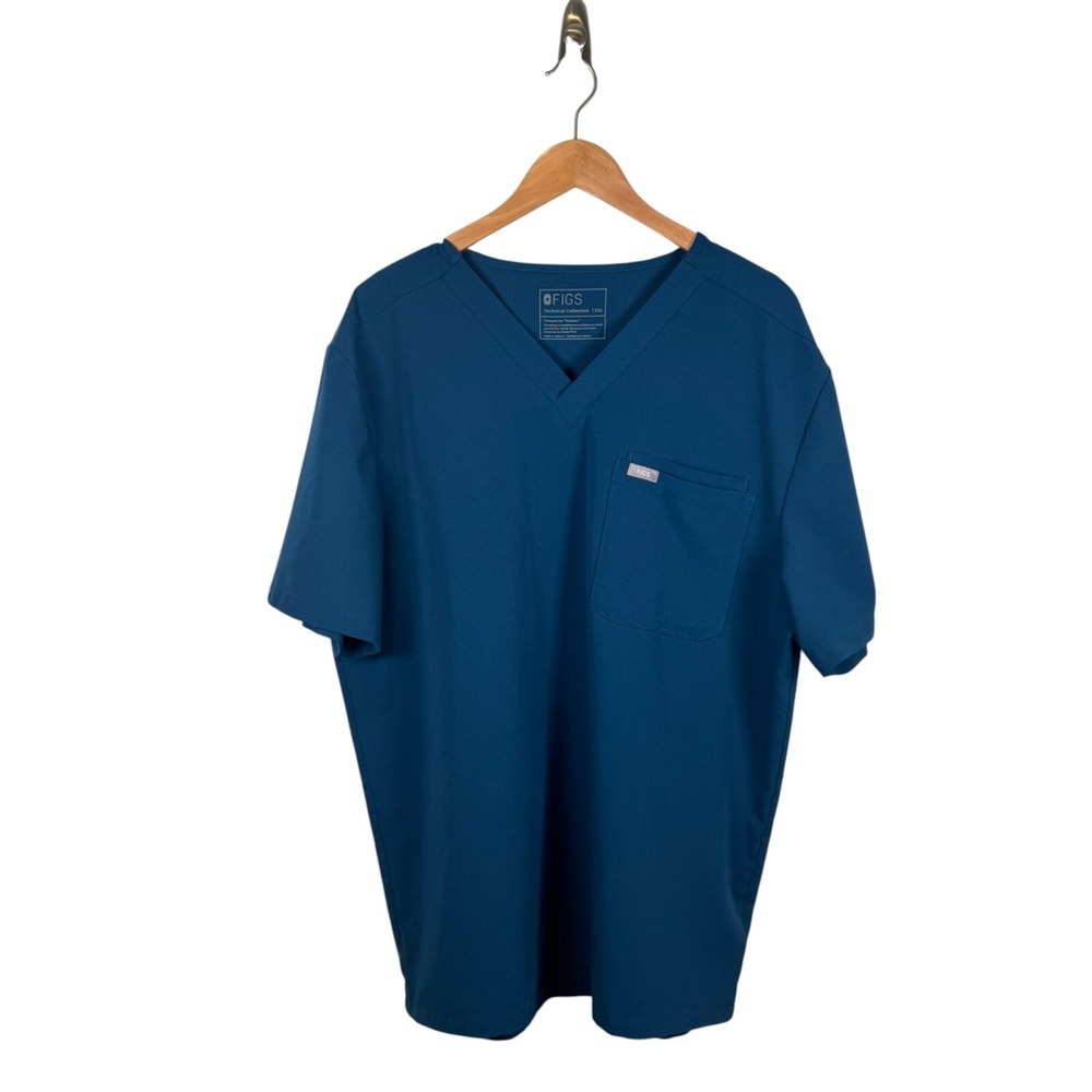 FIGS Technical Collection Leon Scrub Top Size XXL‎ Three Pocket Deep Reef FM1500